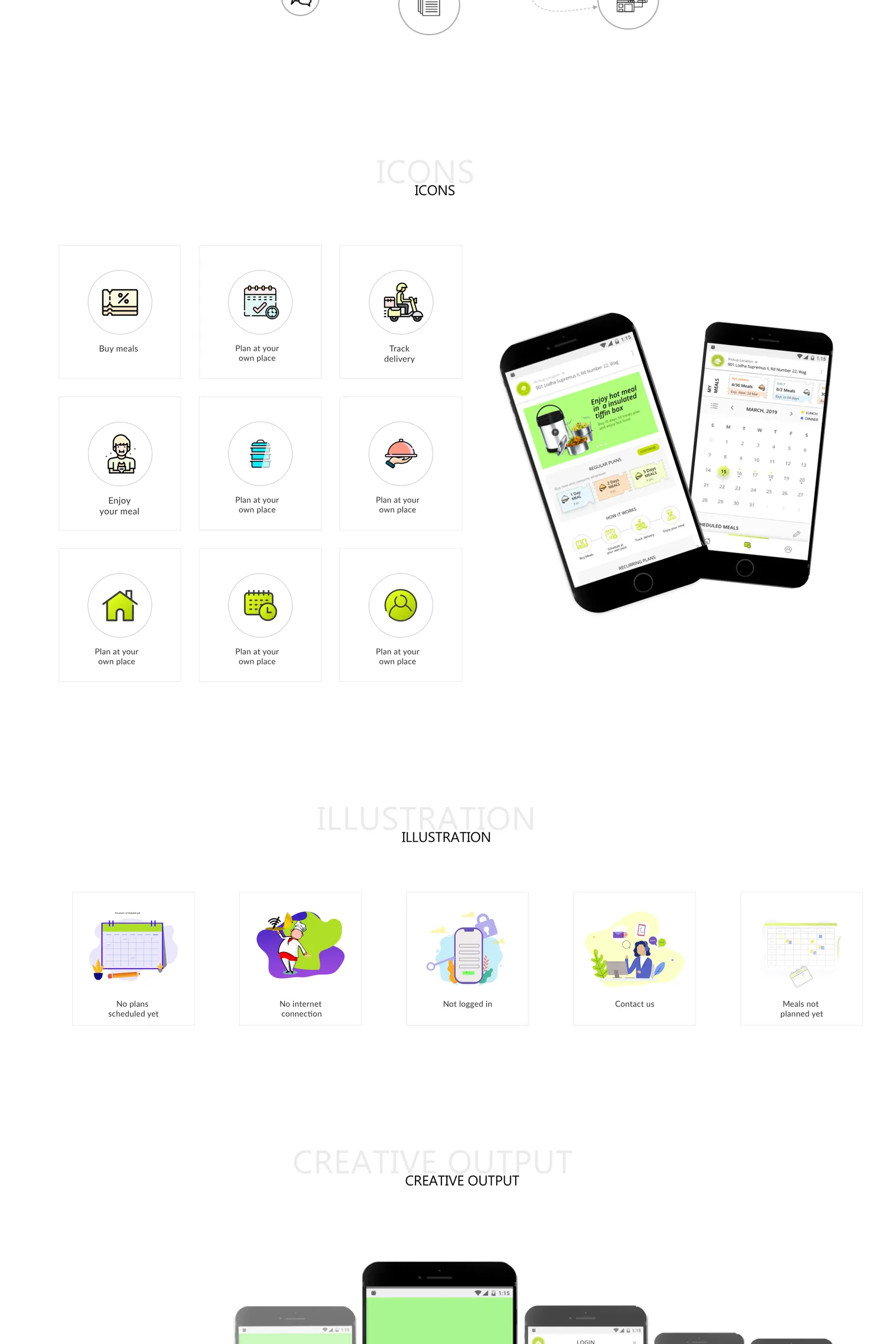Aharam — Food Service App case study board 2 of 3