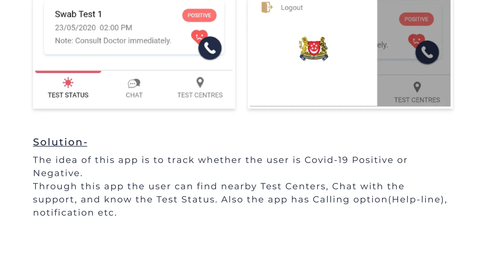 Covid Tracker App case study board 2 of 2