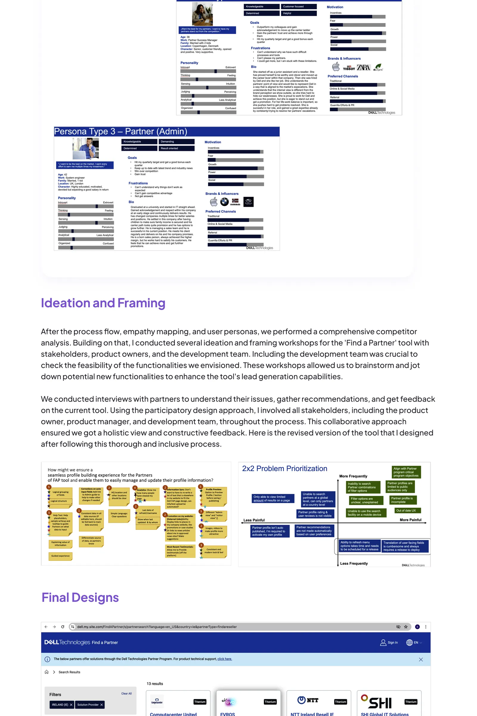 Dell — Find A Partner case study board 6 of 7