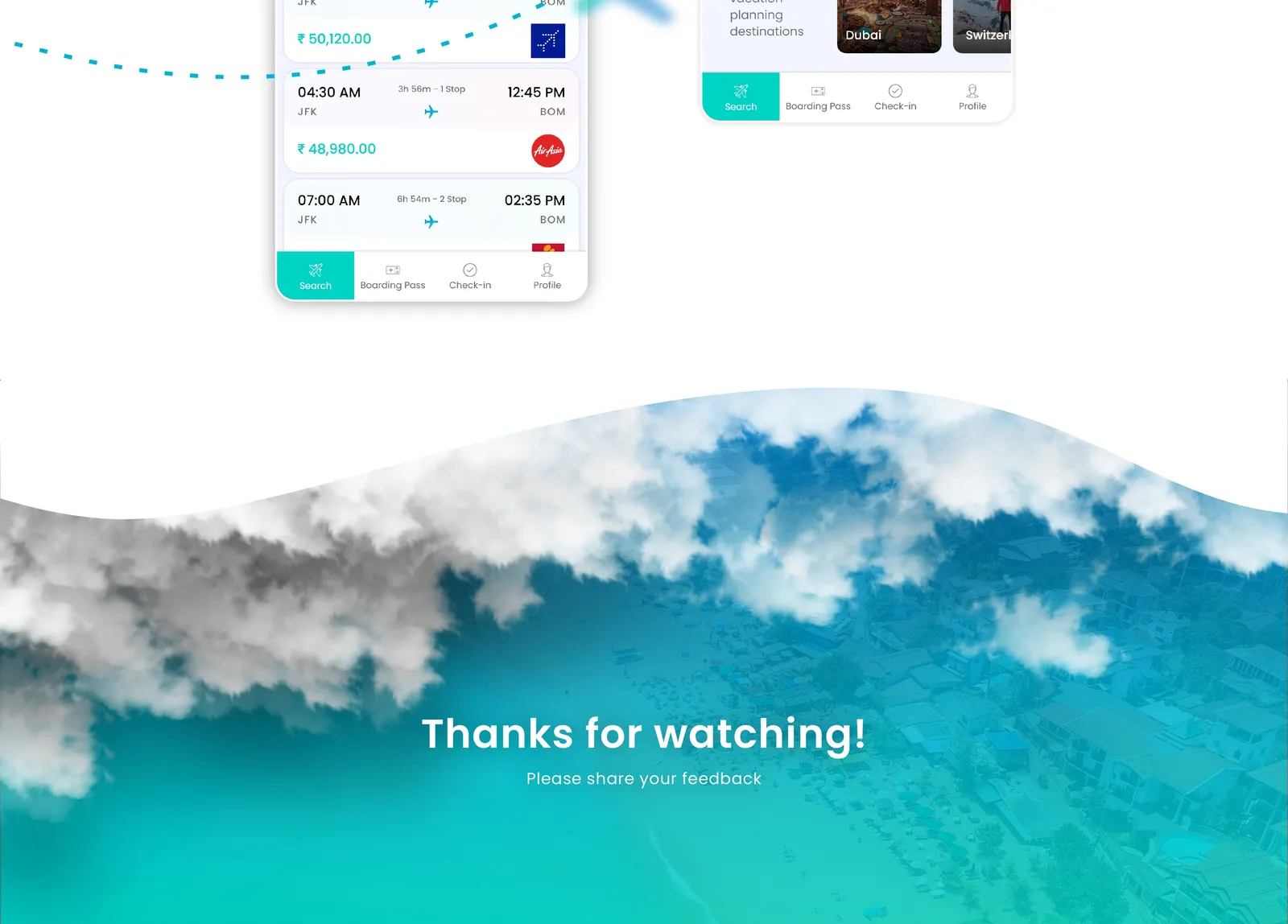 Flight Booking App case study board 3 of 3